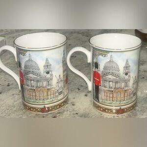 2 JAMES SADLER HORSEGUARDS LONDON HERITAGE COLLECTION MUGS